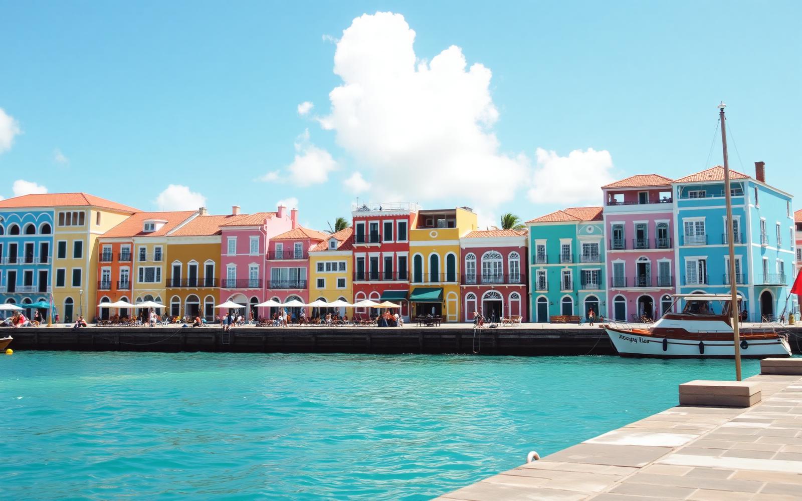 The colourful waterfront of Willemstad, Curaçao